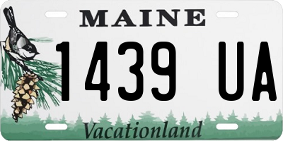 ME license plate 1439UA