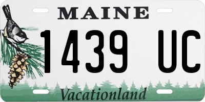 ME license plate 1439UC