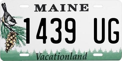 ME license plate 1439UG