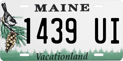 ME license plate 1439UI