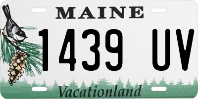 ME license plate 1439UV