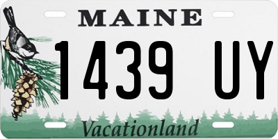 ME license plate 1439UY