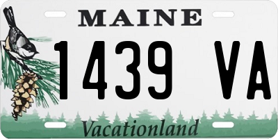 ME license plate 1439VA