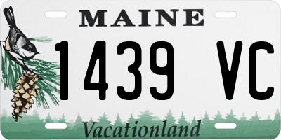 ME license plate 1439VC