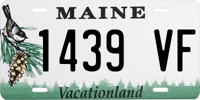 ME license plate 1439VF