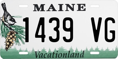 ME license plate 1439VG