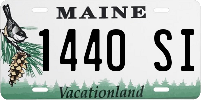 ME license plate 1440SI