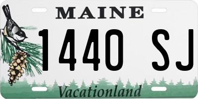 ME license plate 1440SJ