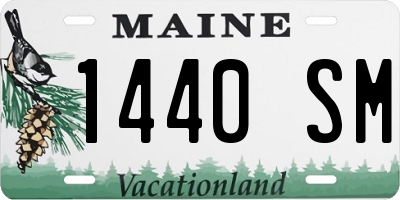 ME license plate 1440SM