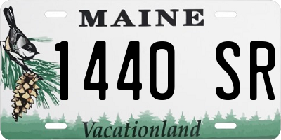 ME license plate 1440SR