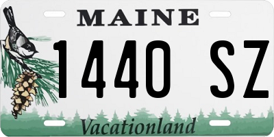 ME license plate 1440SZ