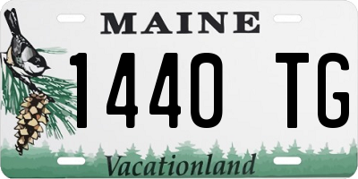 ME license plate 1440TG