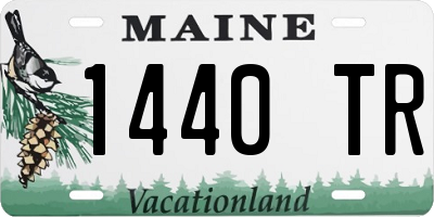 ME license plate 1440TR
