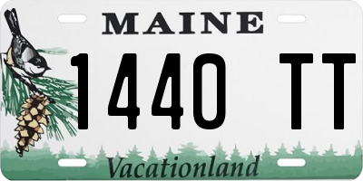 ME license plate 1440TT