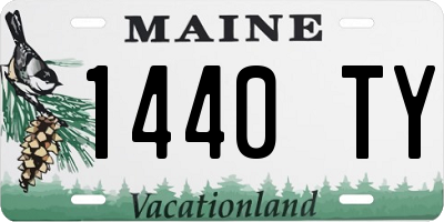 ME license plate 1440TY