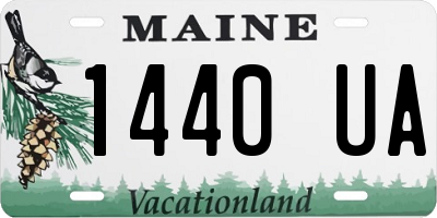 ME license plate 1440UA