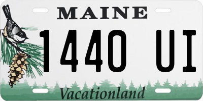 ME license plate 1440UI