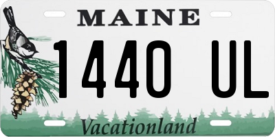 ME license plate 1440UL