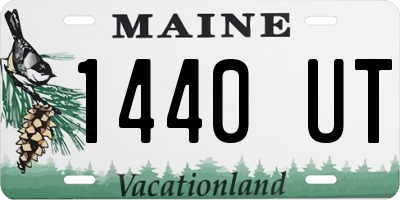 ME license plate 1440UT