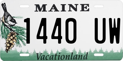 ME license plate 1440UW