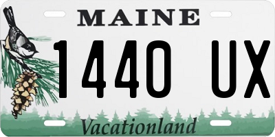 ME license plate 1440UX