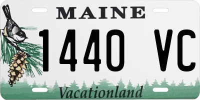 ME license plate 1440VC