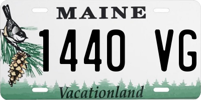 ME license plate 1440VG