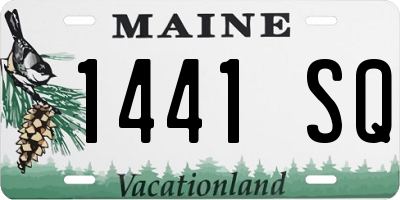 ME license plate 1441SQ
