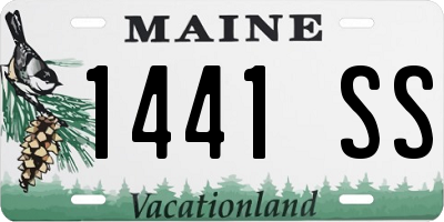 ME license plate 1441SS