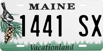 ME license plate 1441SX