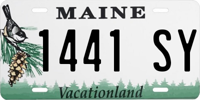ME license plate 1441SY
