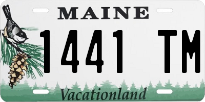 ME license plate 1441TM