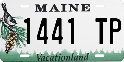 ME license plate 1441TP