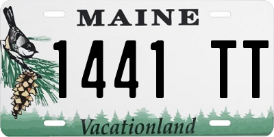 ME license plate 1441TT