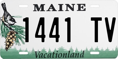 ME license plate 1441TV