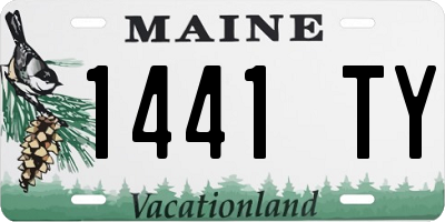 ME license plate 1441TY