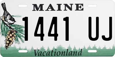 ME license plate 1441UJ