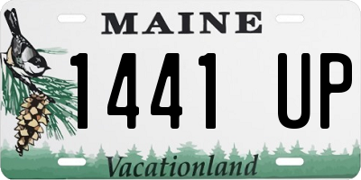 ME license plate 1441UP