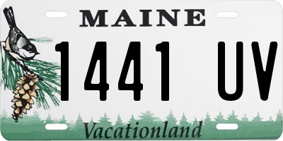 ME license plate 1441UV