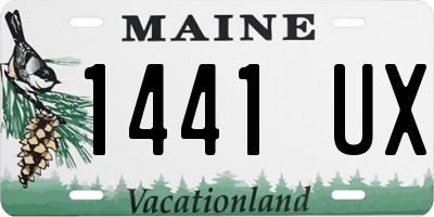 ME license plate 1441UX