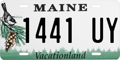 ME license plate 1441UY