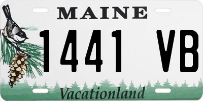 ME license plate 1441VB