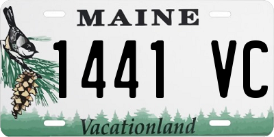 ME license plate 1441VC