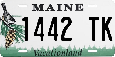 ME license plate 1442TK