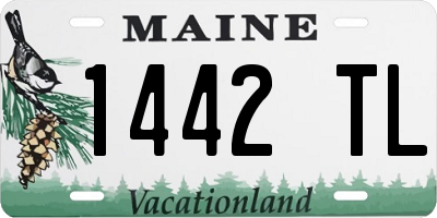 ME license plate 1442TL