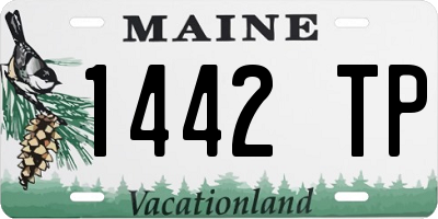 ME license plate 1442TP