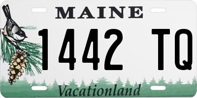 ME license plate 1442TQ