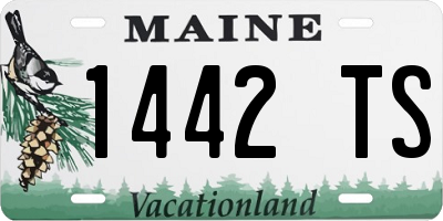 ME license plate 1442TS