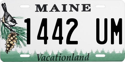 ME license plate 1442UM