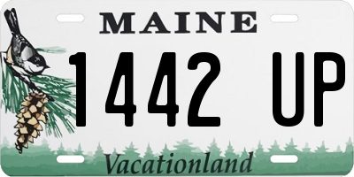 ME license plate 1442UP